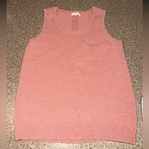 Mini brand sweater button top